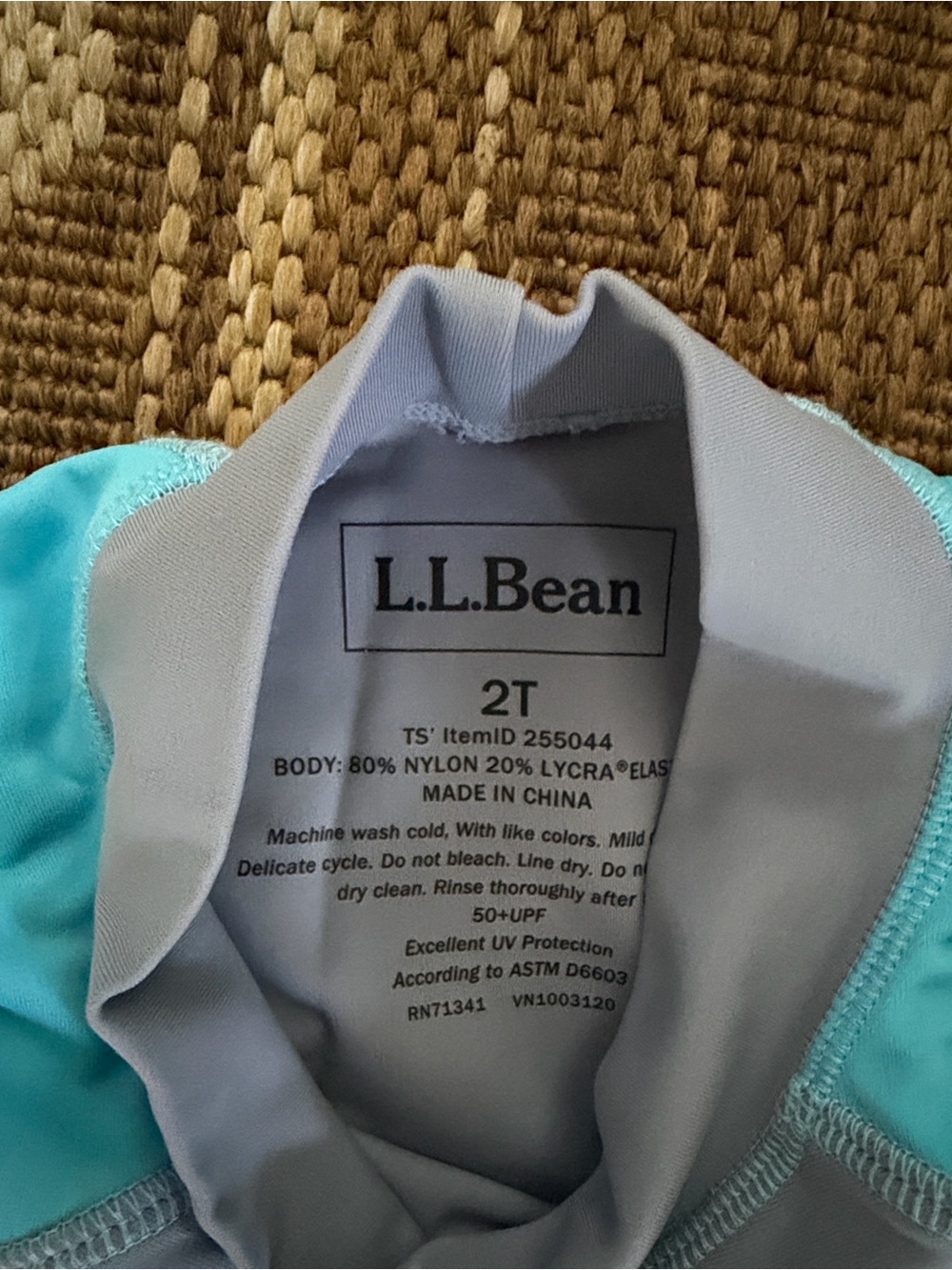 ☀️2T Swimsuit bundle L.L.Bean Cat & Jack Old Navy, rashguard, 2 swim trunks, hat - Picture 9 of 9